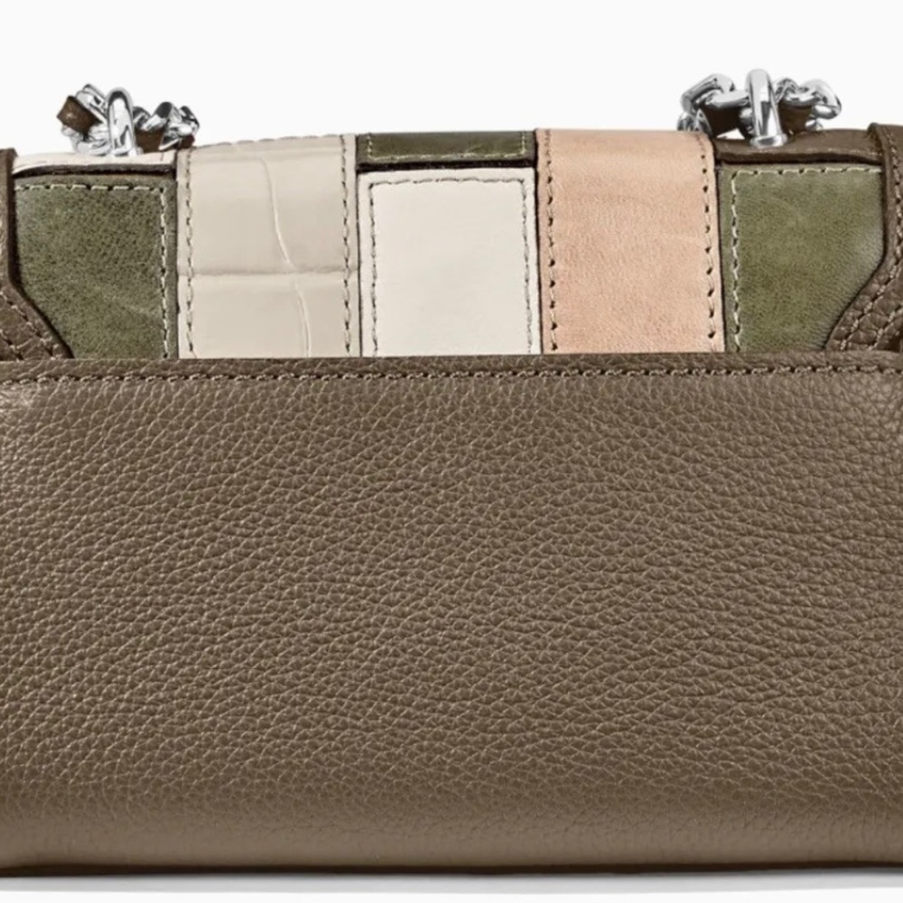 BRIGHTON Small Flap Bag with Patchwork Pattern NWT - Picture 12 of 15